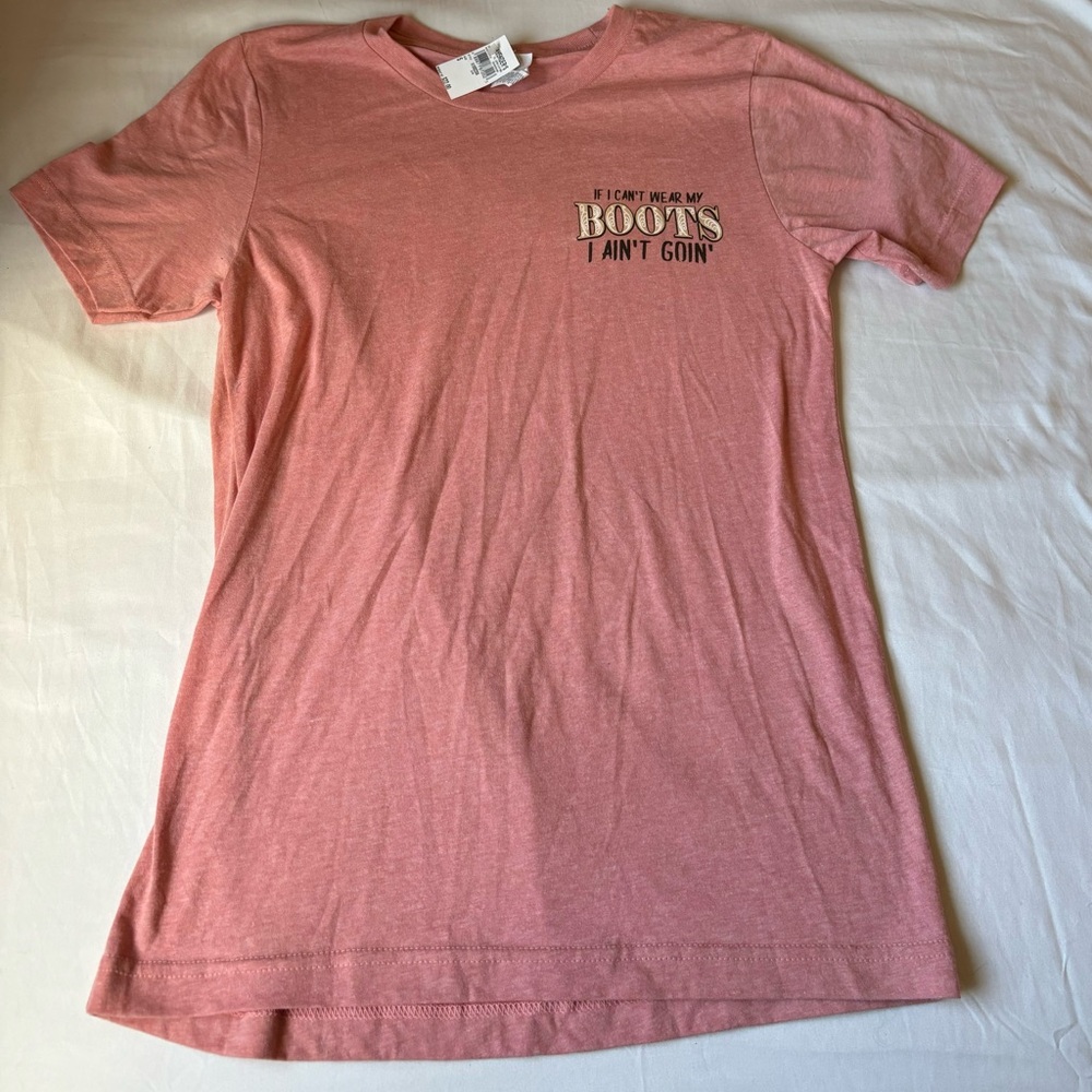Pink western Short Sleeve Tee